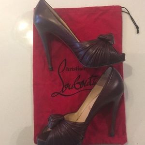 Peep toe Christian Louboutin heels